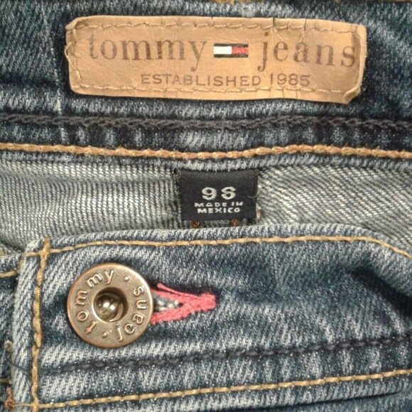 Tommy Jeans Size 9s Womens Bootcut Blue Denim Made In Mexico Vintage 2004 - Picture 7 of 7